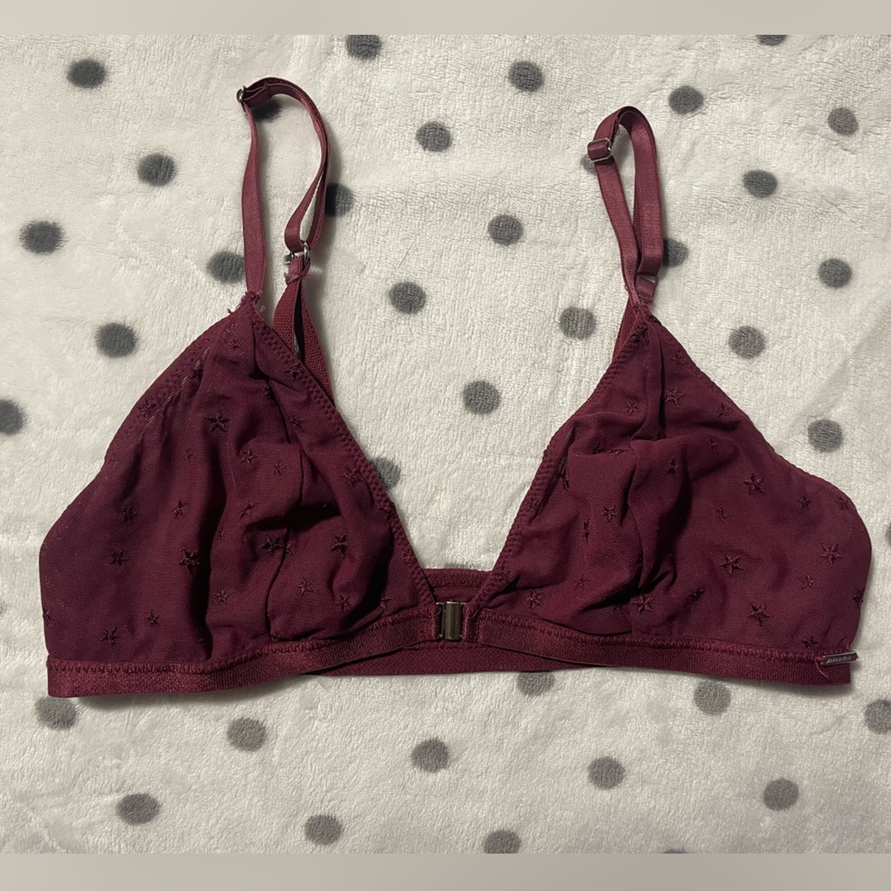 La Vie En Rose Mesh Star Bralette